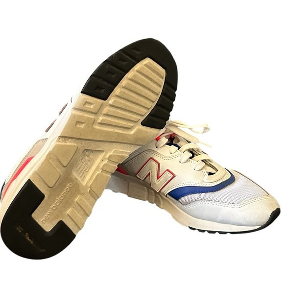 New Balance 997 White Pink Blue Mens Size 7.5 - Picture 5 of 7
